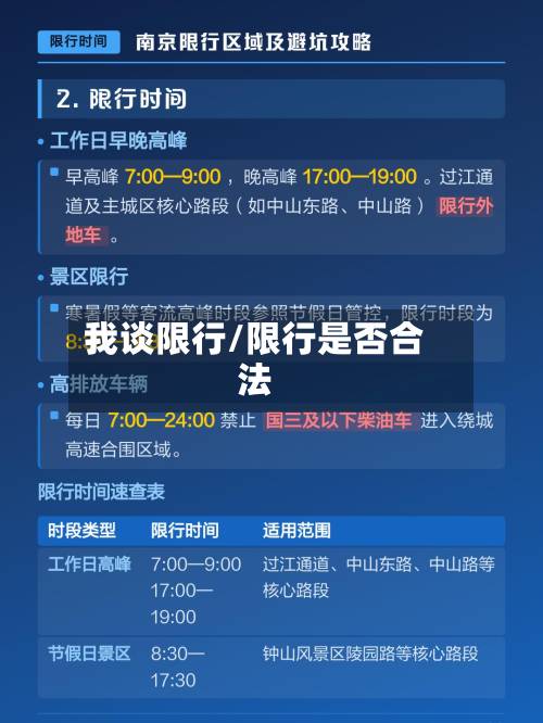 我谈限行/限行是否合法-第1张图片