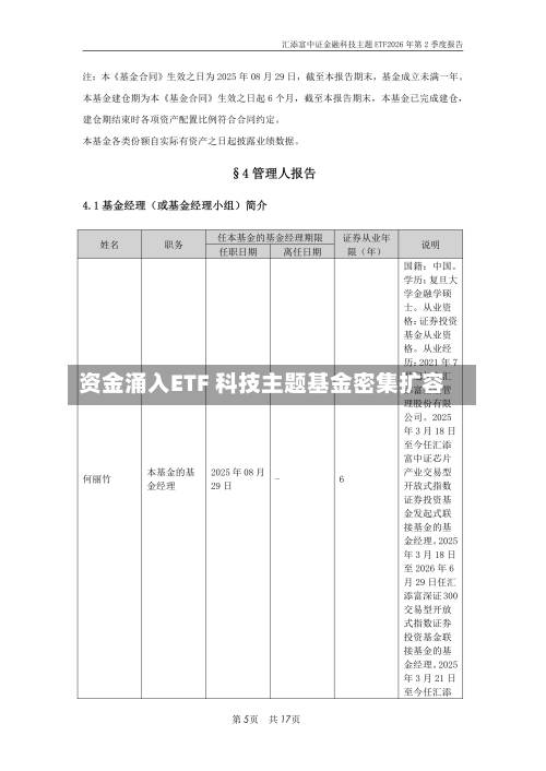 资金涌入ETF 科技主题基金密集扩容-第1张图片