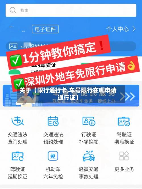 关于【限行通行卡,车号限行在哪申请通行证】-第1张图片