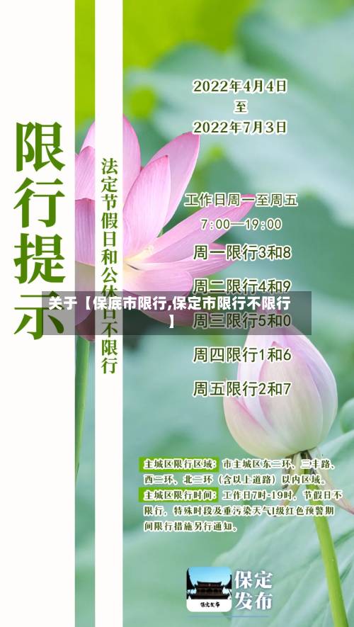 关于【保底市限行,保定市限行不限行】-第1张图片