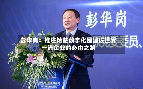 彭华岗：推进精益数字化是建设世界一流企业的必由之路