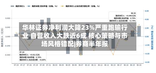 华林证券净利润大降23%严重跑输行业 自营收入大跌近6成 核心策略与市场风格错配|券商半年报-第2张图片