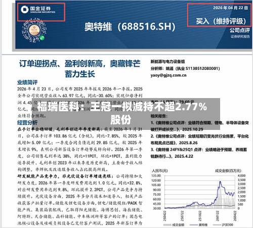 福瑞医科:王冠一拟减持不超2.77%股份-第2张图片