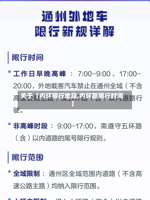 关于【内环限行地段,内环路限行时间】-第2张图片