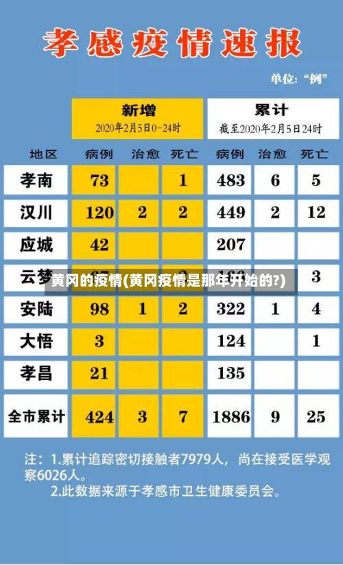 黄冈的疫情(黄冈疫情是那年开始的?)