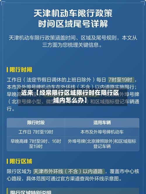 近来【经常限行区域限行时在限行区域内怎么办】