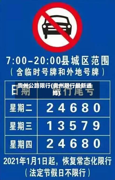 贵州公路限行(贵州限行最新通知)-第2张图片