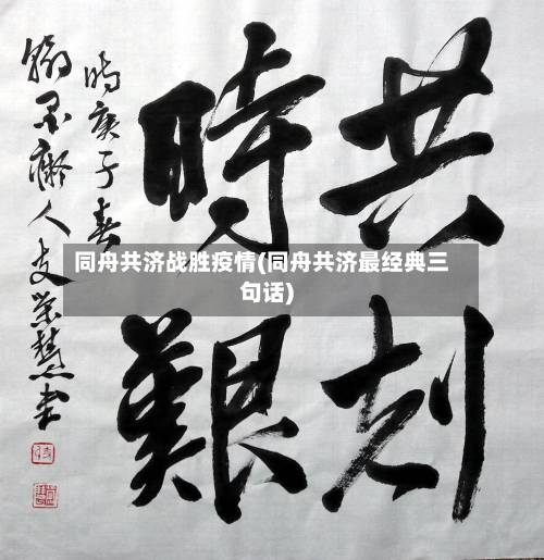 同舟共济战胜疫情(同舟共济最经典三句话)-第3张图片