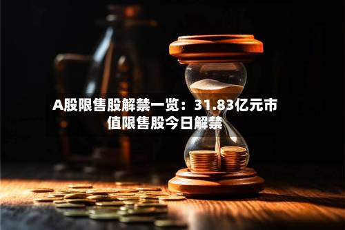 A股限售股解禁一览：31.83亿元市值限售股今日解禁-第2张图片