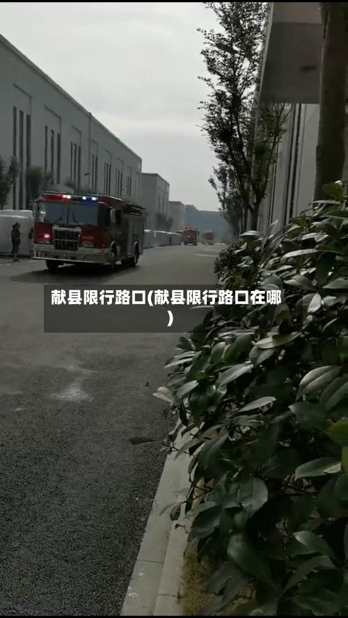 献县限行路口(献县限行路口在哪)-第2张图片