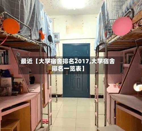 最近【大学宿舍排名2017,大学宿舍排名一览表】-第2张图片