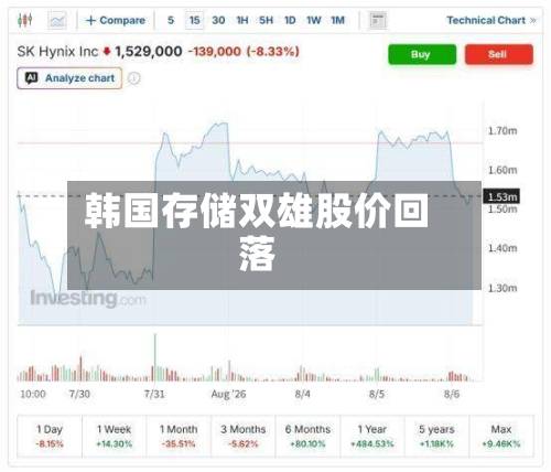 韩国存储双雄股价回落-第1张图片