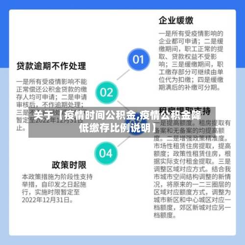 关于【疫情时间公积金,疫情公积金降低缴存比例说明】-第2张图片