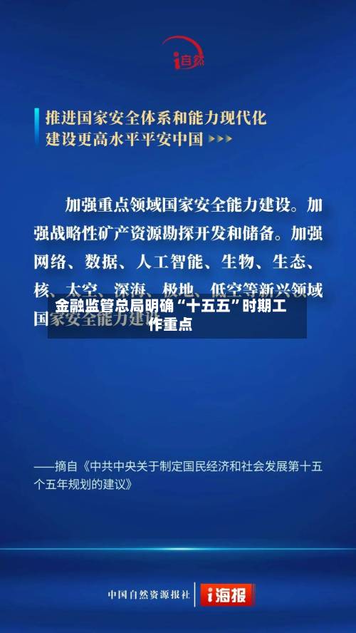 金融监管总局明确“十五五”时期工作重点