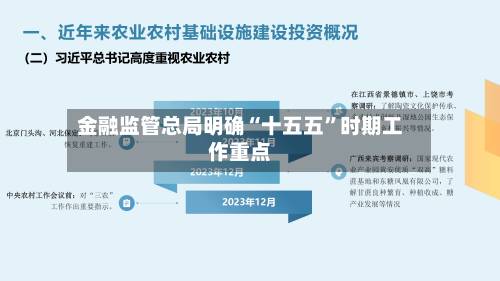 金融监管总局明确“十五五”时期工作重点-第2张图片