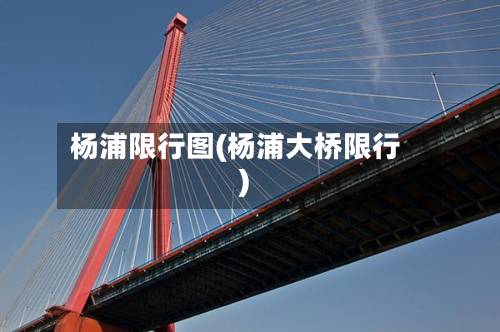 杨浦限行图(杨浦大桥限行)